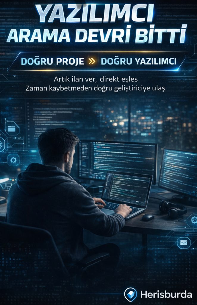 Yazilimcilar Kategorisinde Proje ve Is Ilanlari Icin Net Teknik Kapsam Gerekli Yazılım Dünyasında Yeni Dönem: Doğru Yazılımcı Artık Dakikalar İçinde!”