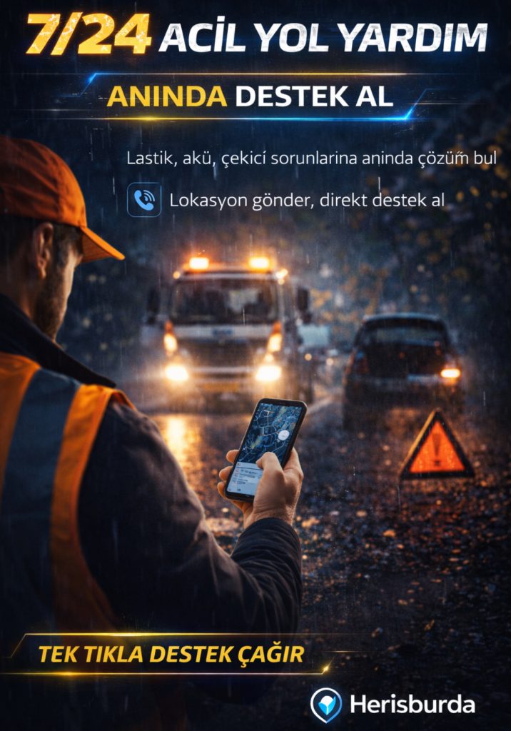 Yol Yardim 7/24 Alaninda Anlik Talepler Icin Hizli Bilgi Akisi Onemli Yolda Kalanlar İçin Yeni Dönem: 7/24 Anında Yol Yardım Sistemi!”