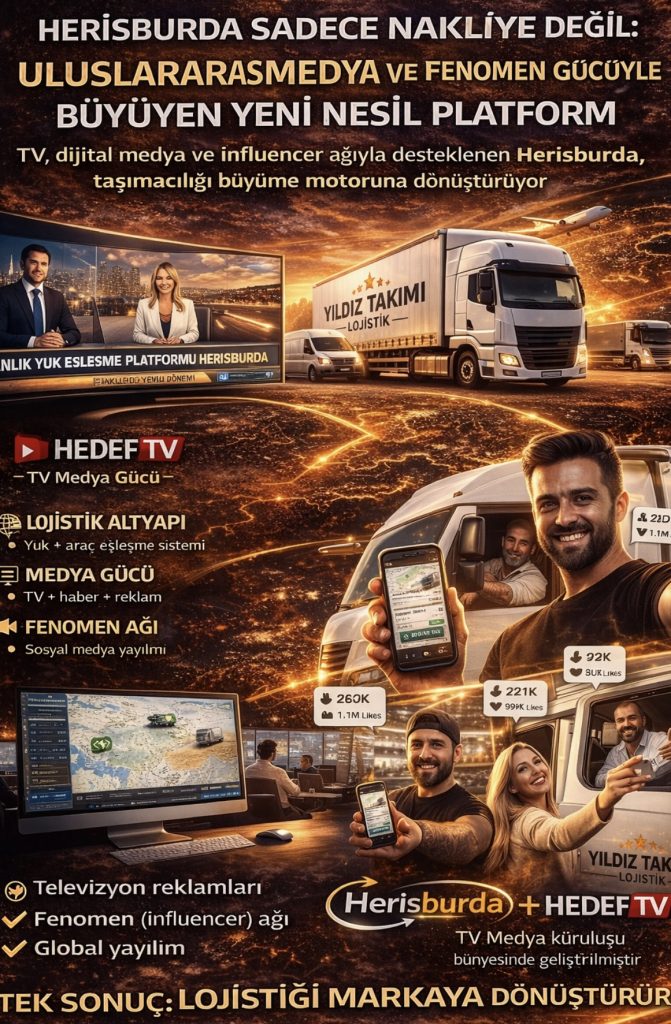 “Herisburda Sadece Nakliye Değil: Uluslararası Medya ve Fenomen Gücüyle Büyüyen Yeni Nesil Platform”