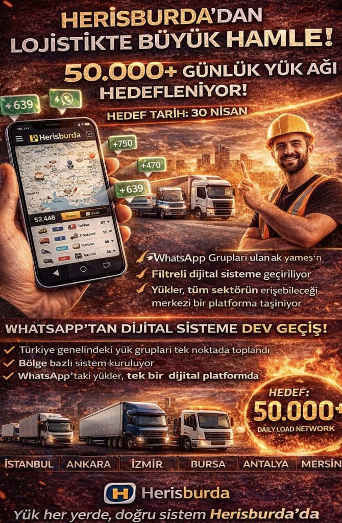 📰 “Herisburda’dan Lojistikte Büyük Hamle: 50.000+ Günlük Yük Ağı Hedefleniyor!”